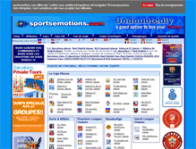 Tablet Screenshot of fr.sportsemotions.com